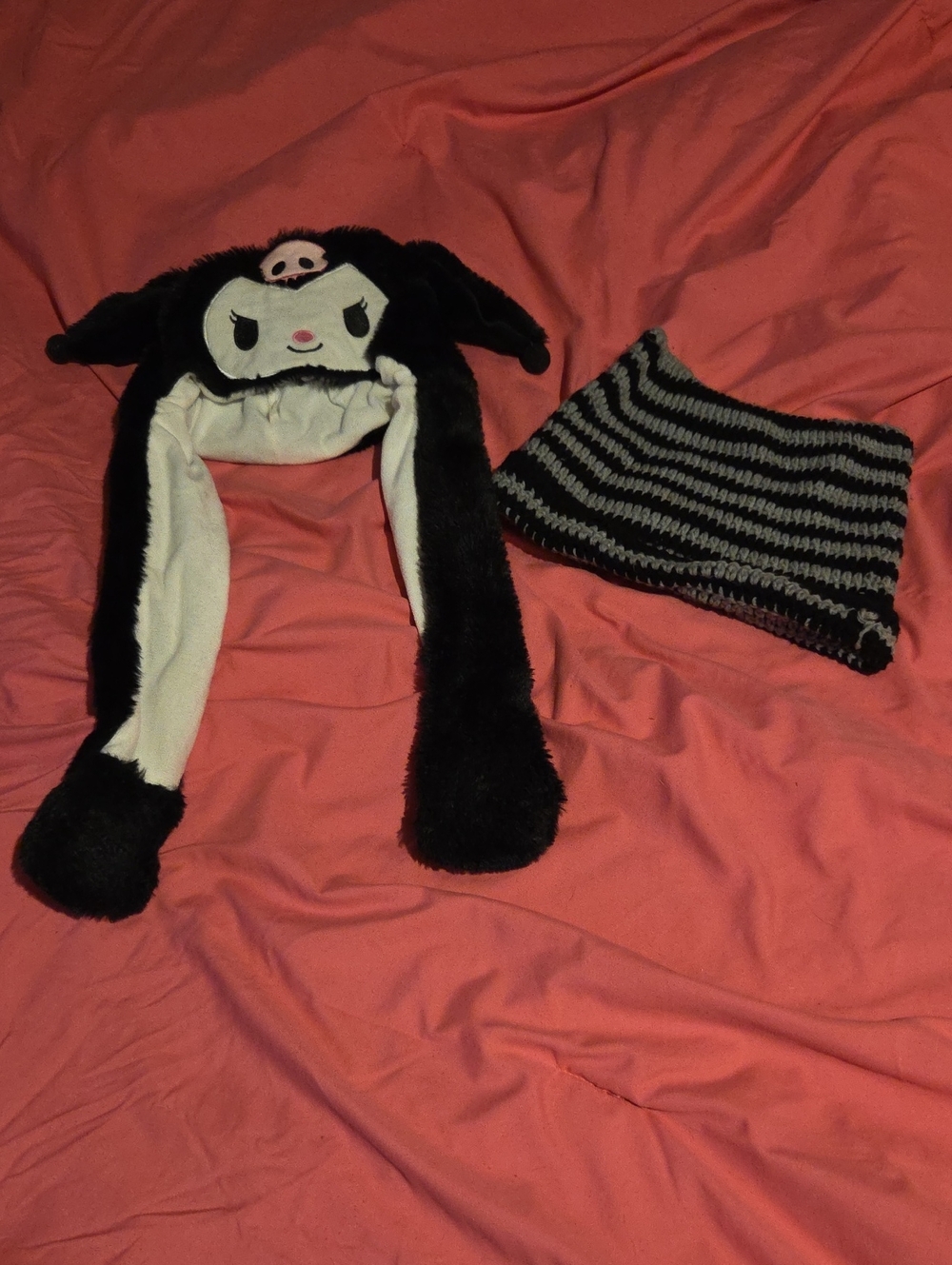 Kuromi Hat + Knit Beanie